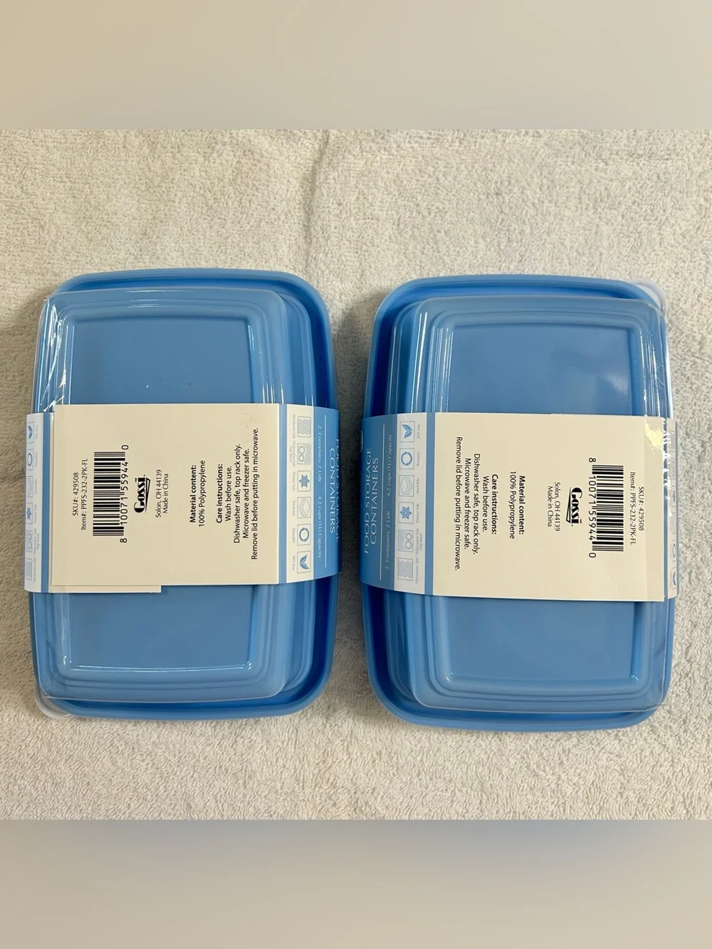 New! 4 Flip n’ Fresh Reusable Food Storage Containers & Lids
